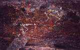 Nourlangie Rock, aboriginal paintings (click for enlargement)