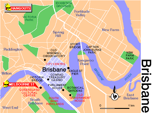 map of Brisbane