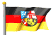 flag of Saarland - capital: Saarbruecken